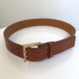 "SOLD" RALPH LAUREN Double-Prong Leather Belt